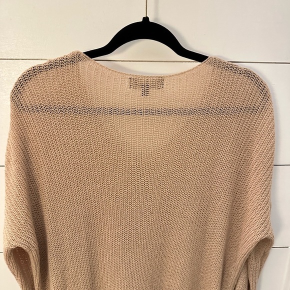 Lulus Woman Brown oversized knit sweater M acrylic bohemian shabby chic casual - Picture 12 of 14